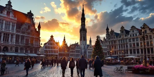 Filming in Brussels