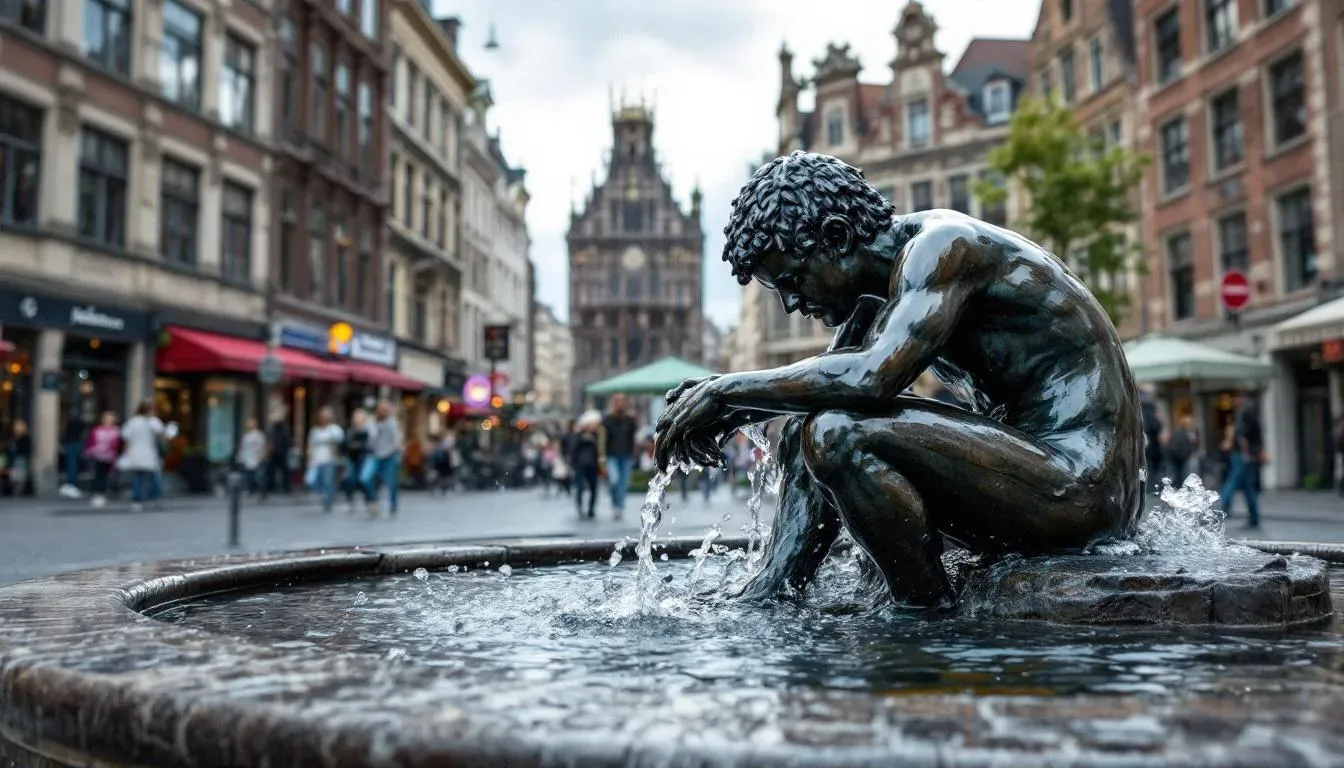 Filming location in Belgium