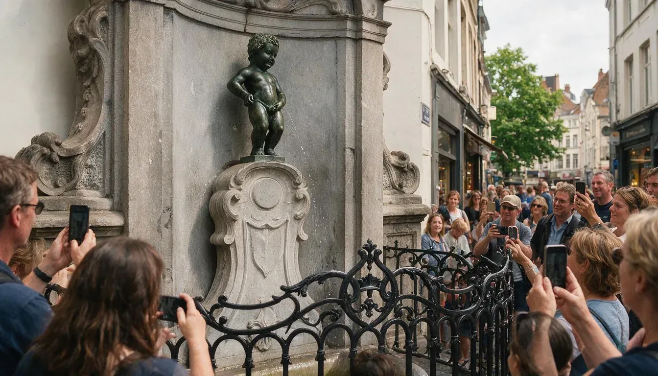 Filming location in Belgium
