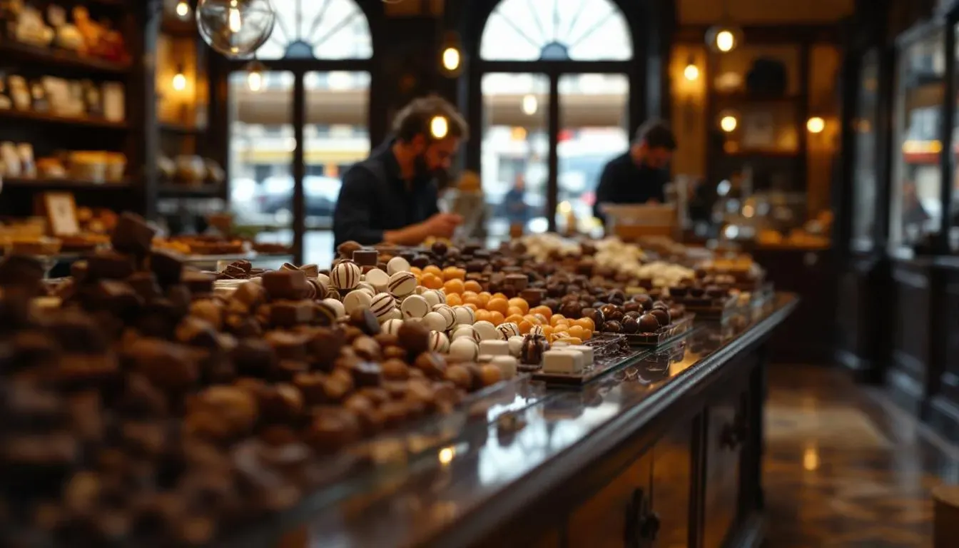 Brussels Chocolate Shop - filming location in Belgium