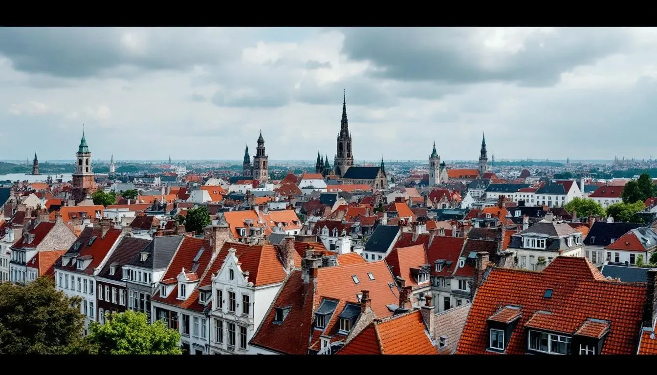 Bruges Rooftops - filming location in Belgium
