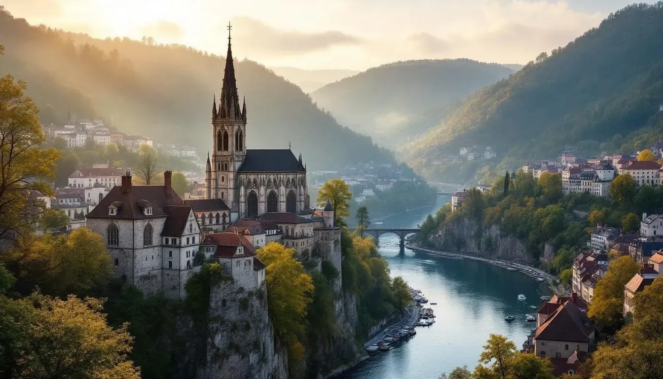 Meuse River Valley - filming location in Belgium